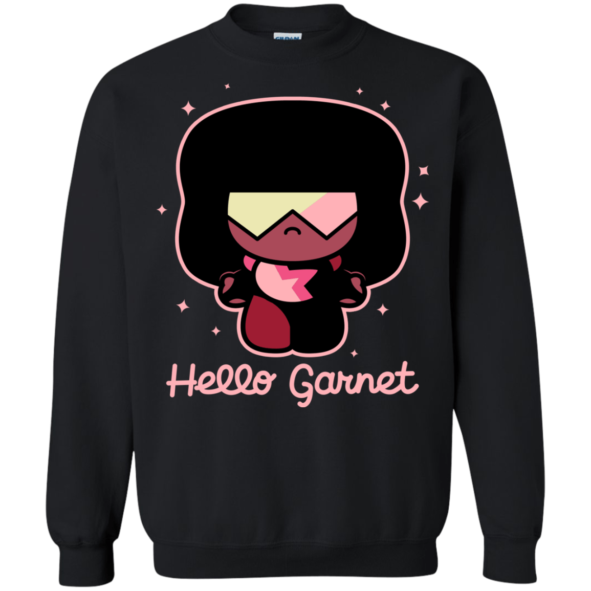 Sweatshirts Black / S Hello Garnet Crewneck Sweatshirt