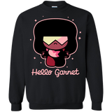 Sweatshirts Black / S Hello Garnet Crewneck Sweatshirt