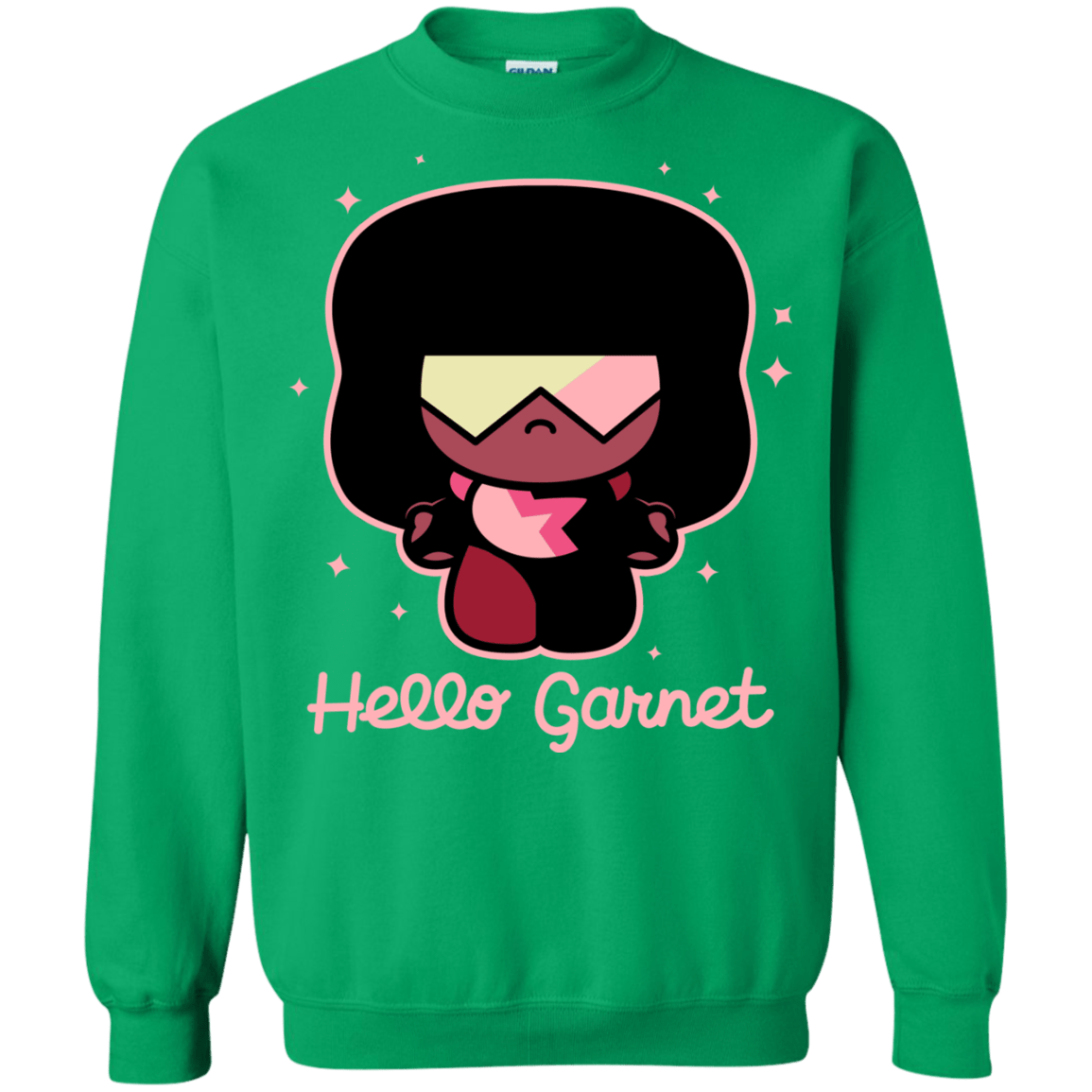 Sweatshirts Irish Green / S Hello Garnet Crewneck Sweatshirt