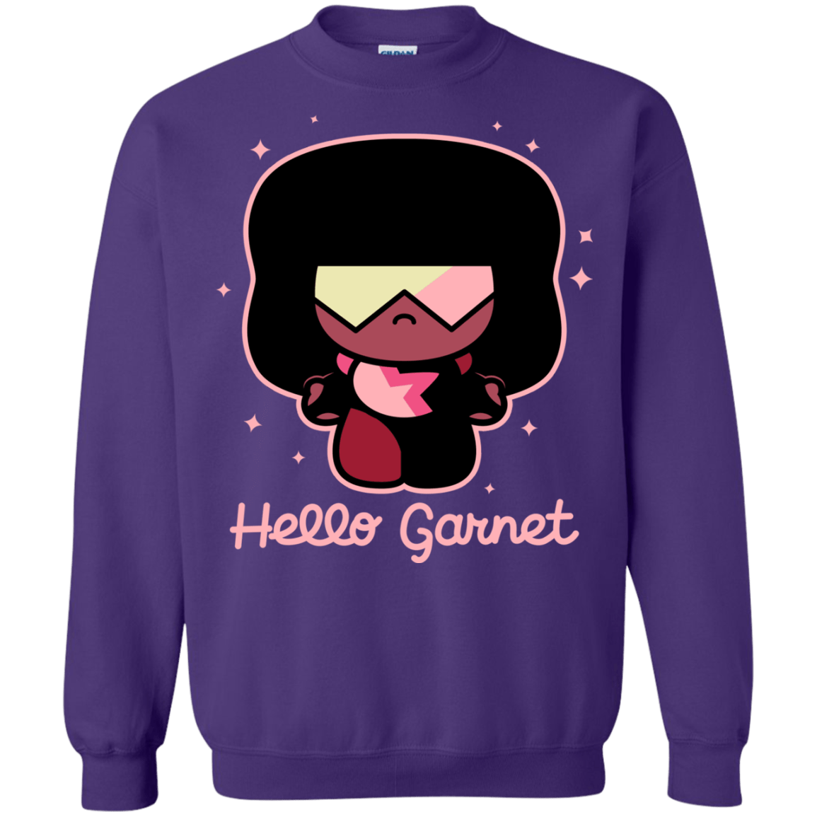 Sweatshirts Purple / S Hello Garnet Crewneck Sweatshirt