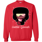 Sweatshirts Red / S Hello Garnet Crewneck Sweatshirt
