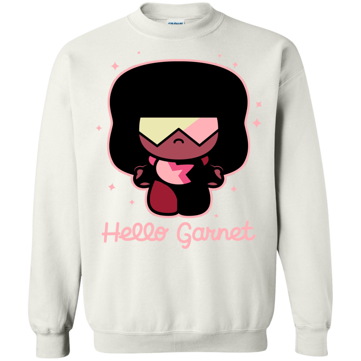Sweatshirts White / S Hello Garnet Crewneck Sweatshirt