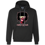 Sweatshirts Black / S Hello Garnet Premium Fleece Hoodie