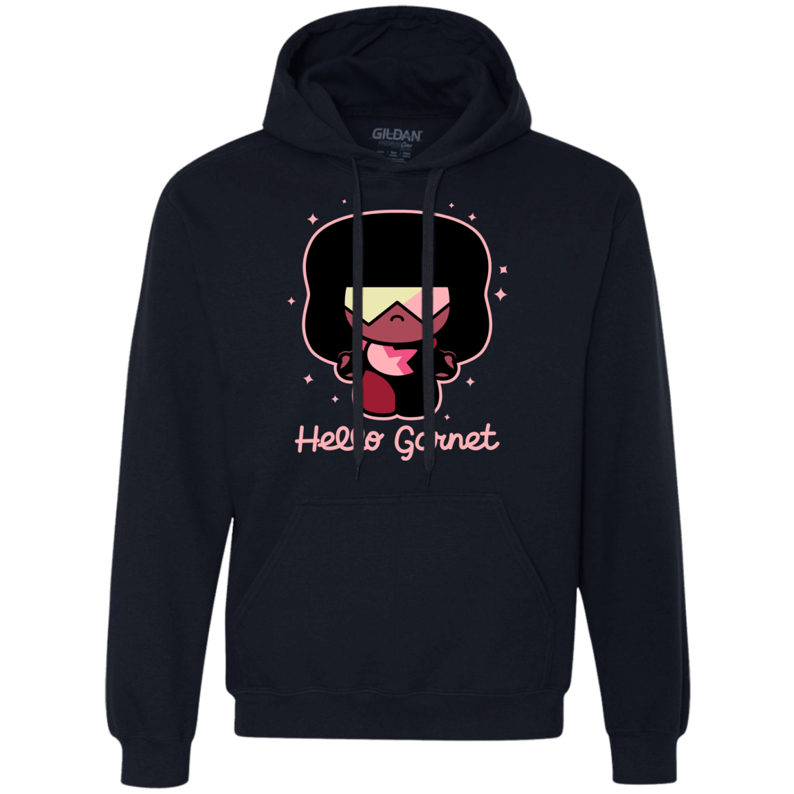 Sweatshirts Navy / S Hello Garnet Premium Fleece Hoodie