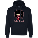 Sweatshirts Navy / S Hello Garnet Premium Fleece Hoodie