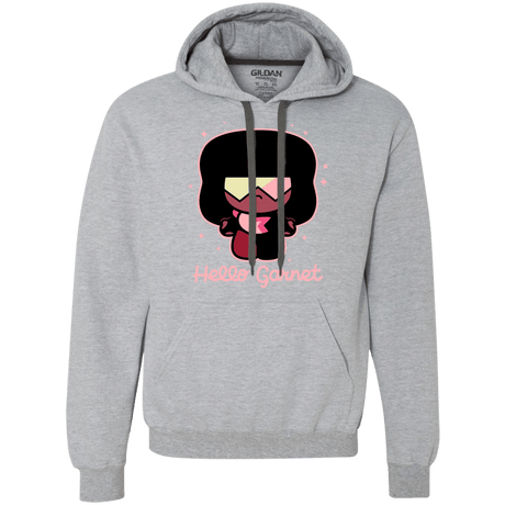 Sweatshirts Sport Grey / S Hello Garnet Premium Fleece Hoodie