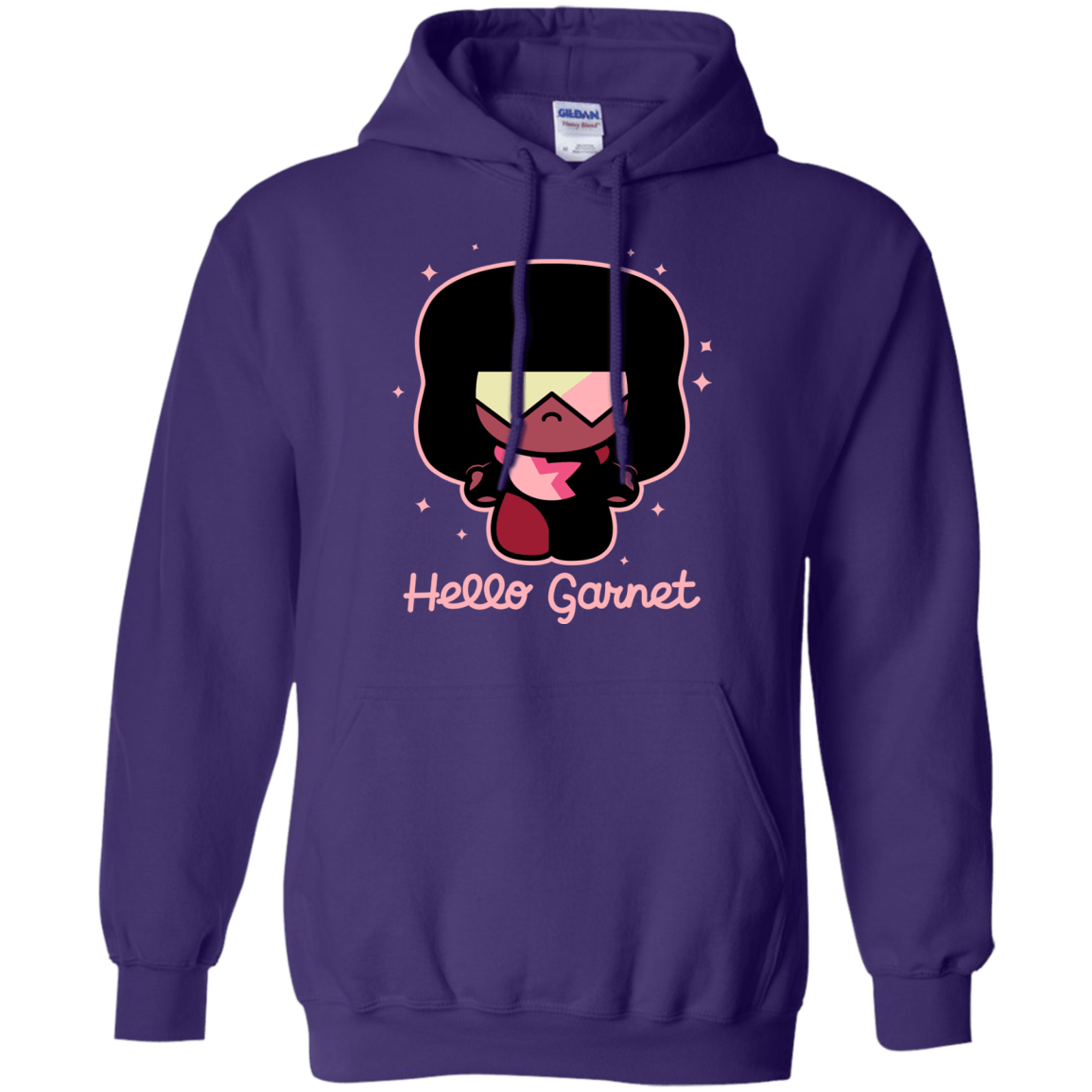 Sweatshirts Purple / S Hello Garnet Pullover Hoodie
