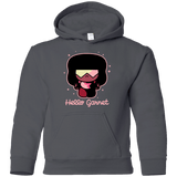 Sweatshirts Charcoal / YS Hello Garnet Youth Hoodie