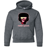 Sweatshirts Dark Heather / YS Hello Garnet Youth Hoodie