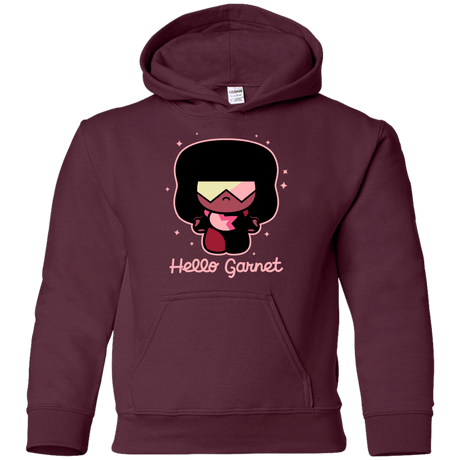 Sweatshirts Maroon / YS Hello Garnet Youth Hoodie