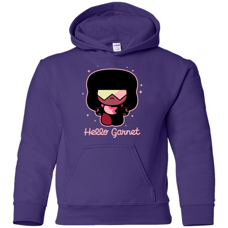 Sweatshirts Purple / YS Hello Garnet Youth Hoodie