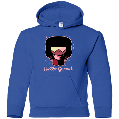 Sweatshirts Royal / YS Hello Garnet Youth Hoodie