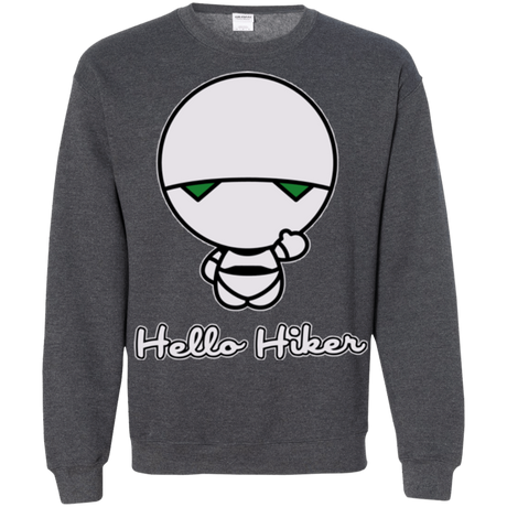 Sweatshirts Dark Heather / Small Hello Hiker Crewneck Sweatshirt