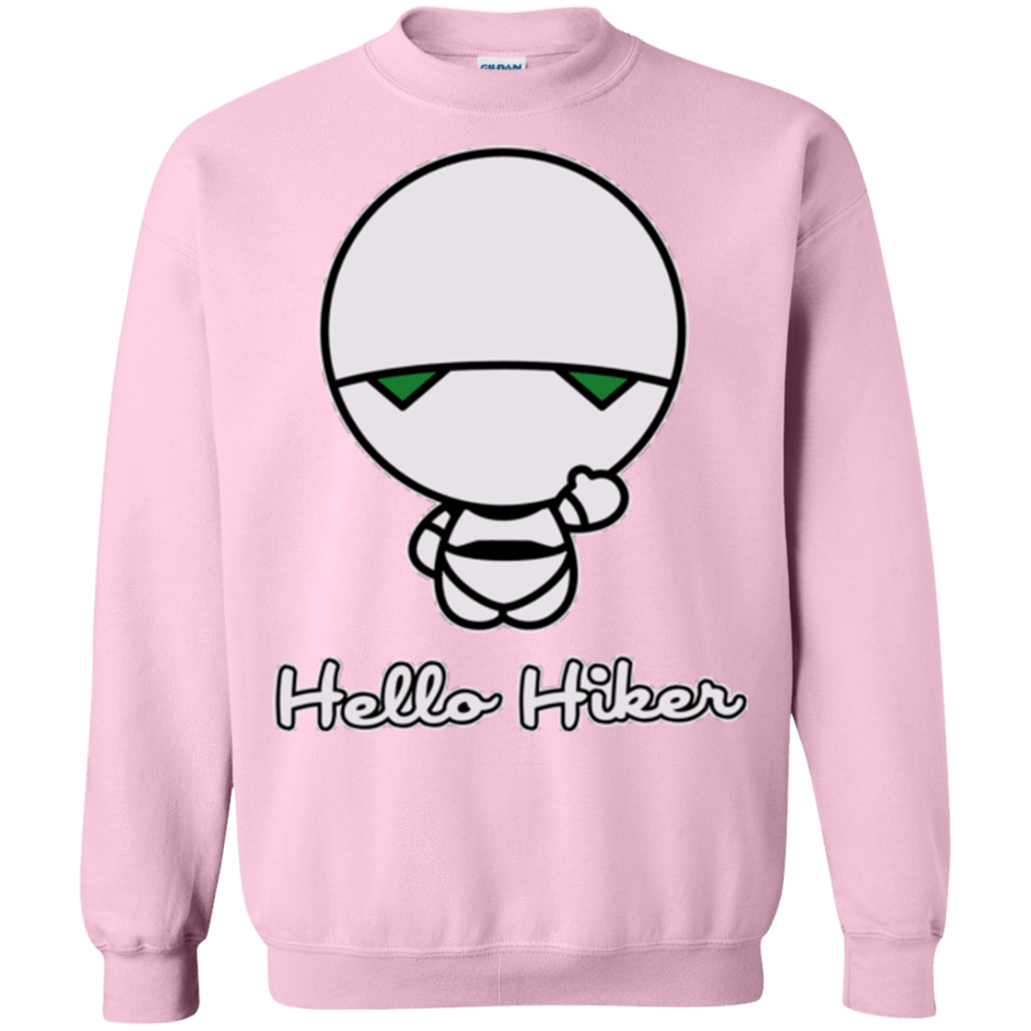 Sweatshirts Light Pink / Small Hello Hiker Crewneck Sweatshirt