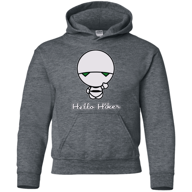 Sweatshirts Dark Heather / YS Hello Hiker Youth Hoodie