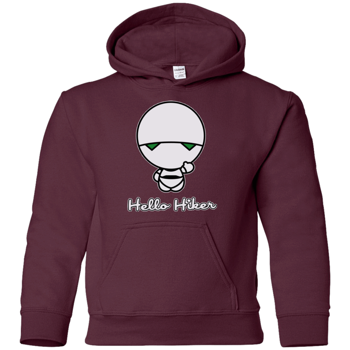 Sweatshirts Maroon / YS Hello Hiker Youth Hoodie