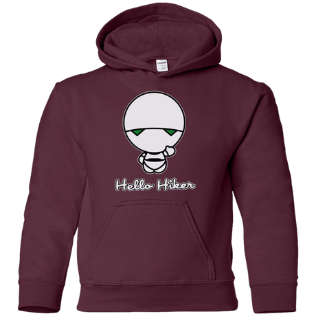 Sweatshirts Maroon / YS Hello Hiker Youth Hoodie