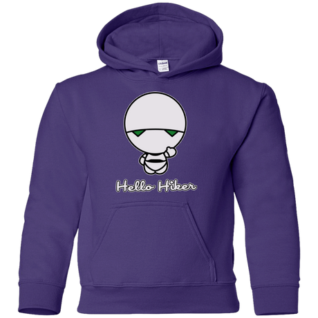 Sweatshirts Purple / YS Hello Hiker Youth Hoodie
