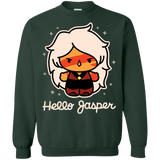 Sweatshirts Forest Green / S Hello Jasper Crewneck Sweatshirt