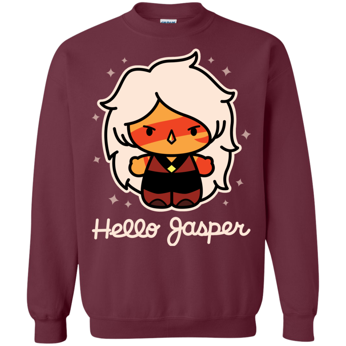 Sweatshirts Maroon / S Hello Jasper Crewneck Sweatshirt