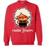 Sweatshirts Red / S Hello Jasper Crewneck Sweatshirt