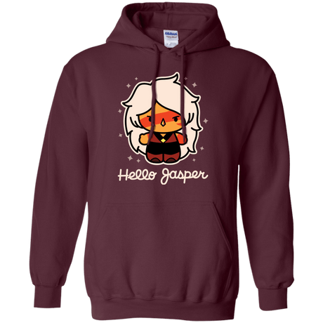 Sweatshirts Maroon / S Hello Jasper Pullover Hoodie