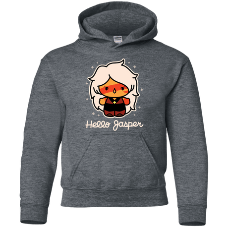 Sweatshirts Dark Heather / YS Hello Jasper Youth Hoodie