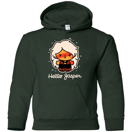 Sweatshirts Forest Green / YS Hello Jasper Youth Hoodie