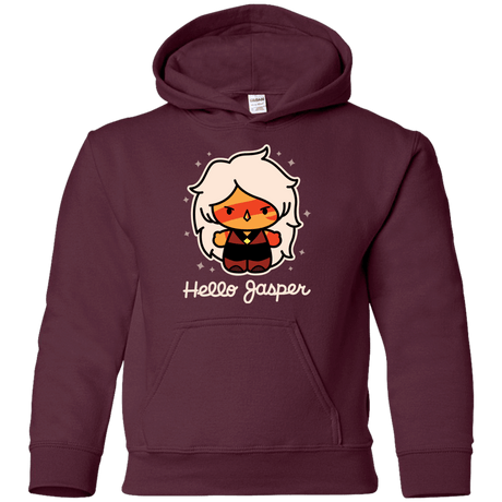 Sweatshirts Maroon / YS Hello Jasper Youth Hoodie