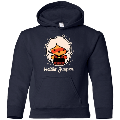 Sweatshirts Navy / YS Hello Jasper Youth Hoodie