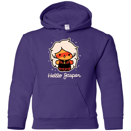 Sweatshirts Purple / YS Hello Jasper Youth Hoodie