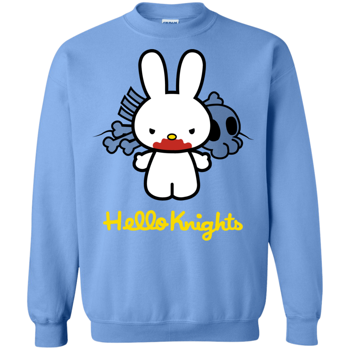 Sweatshirts Carolina Blue / S Hello Knights Crewneck Sweatshirt