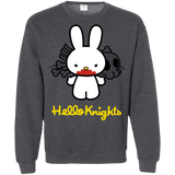 Sweatshirts Dark Heather / S Hello Knights Crewneck Sweatshirt