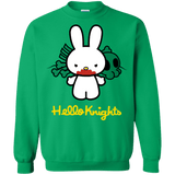 Sweatshirts Irish Green / S Hello Knights Crewneck Sweatshirt