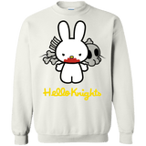 Sweatshirts White / S Hello Knights Crewneck Sweatshirt
