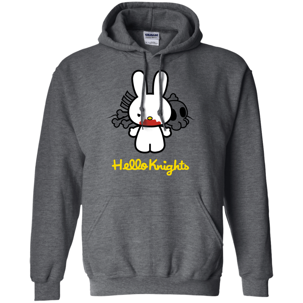 Sweatshirts Dark Heather / S Hello Knights Pullover Hoodie