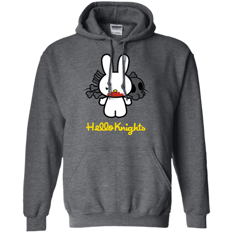 Sweatshirts Dark Heather / S Hello Knights Pullover Hoodie