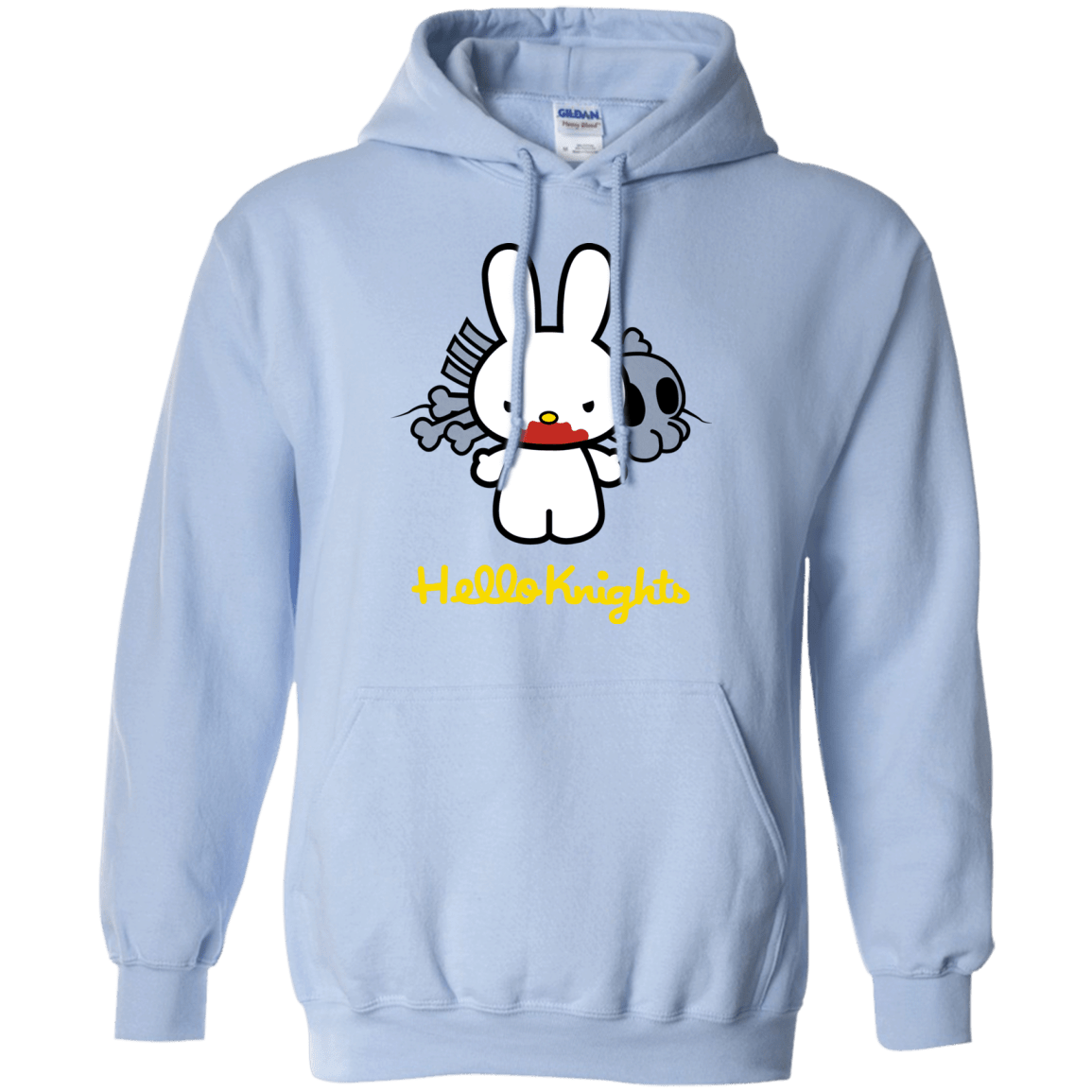 Sweatshirts Light Blue / S Hello Knights Pullover Hoodie