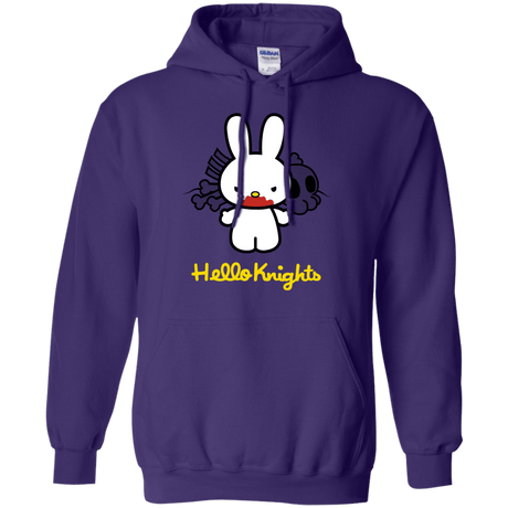 Sweatshirts Purple / S Hello Knights Pullover Hoodie