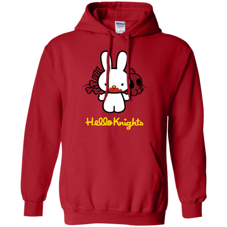 Sweatshirts Red / S Hello Knights Pullover Hoodie