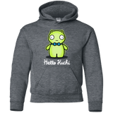 Sweatshirts Dark Heather / YS Hello Kuchi Youth Hoodie