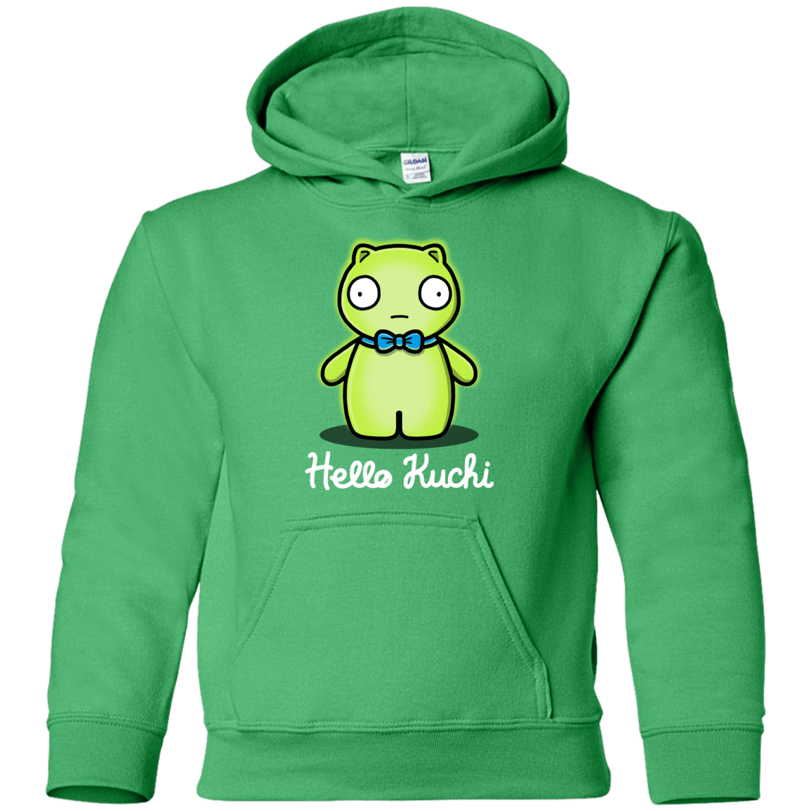 Sweatshirts Irish Green / YS Hello Kuchi Youth Hoodie