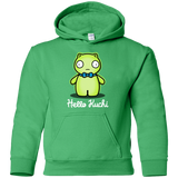 Sweatshirts Irish Green / YS Hello Kuchi Youth Hoodie