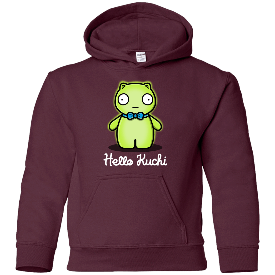 Sweatshirts Maroon / YS Hello Kuchi Youth Hoodie