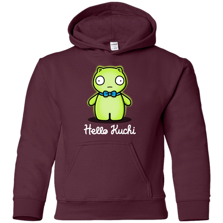 Sweatshirts Maroon / YS Hello Kuchi Youth Hoodie