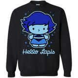 Sweatshirts Black / S Hello Lapis Crewneck Sweatshirt