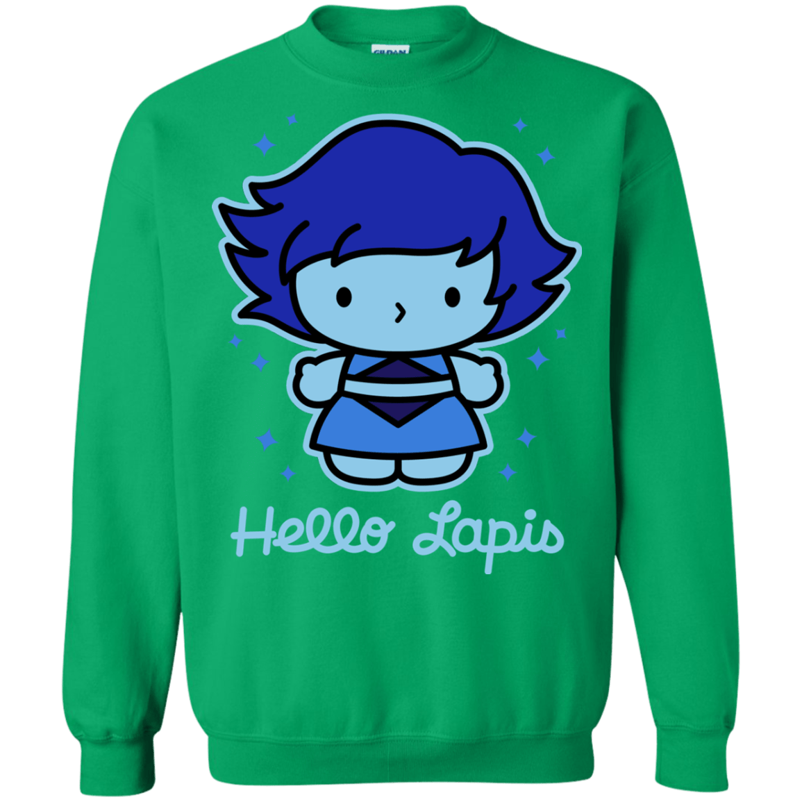 Sweatshirts Irish Green / S Hello Lapis Crewneck Sweatshirt