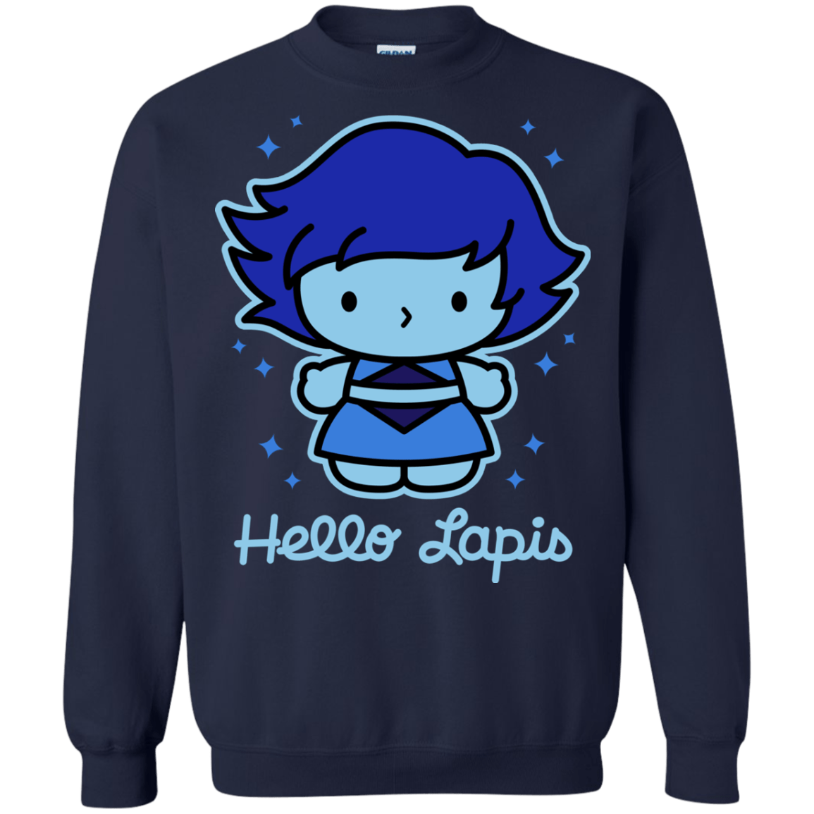 Sweatshirts Navy / S Hello Lapis Crewneck Sweatshirt