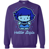 Sweatshirts Purple / S Hello Lapis Crewneck Sweatshirt