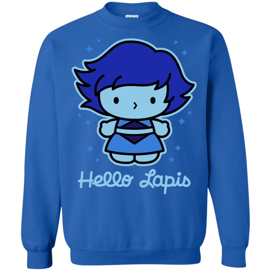 Sweatshirts Royal / S Hello Lapis Crewneck Sweatshirt